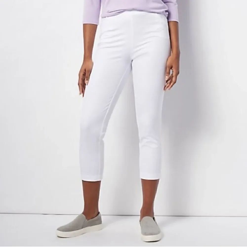 Isaac Mizrahi Live! 24/7 Stretch Crop Pants with Pockets